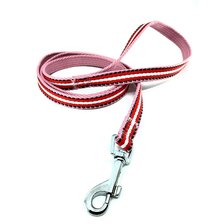 Nobleza nylonové vodítko s reflexným prešitím 1,5 x 120 cm červené